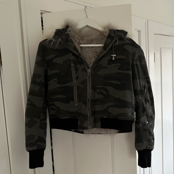 Jocelyn Fur Lined Bomber Jacket - Picture 5 of 12